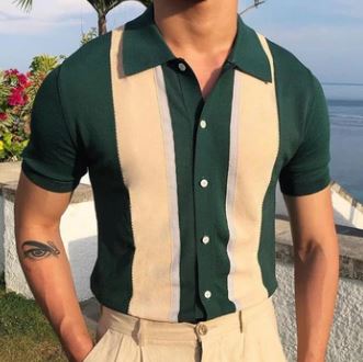 Stripped Polo T-Shirt