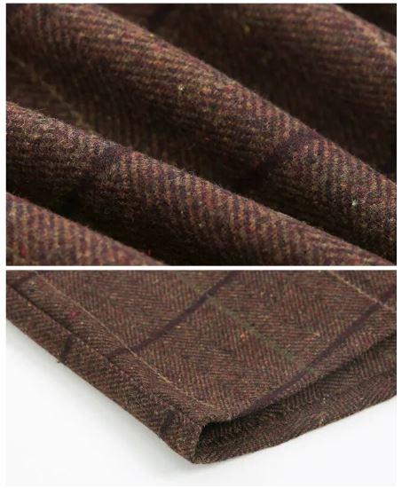 Thick Woolen Plaid Shirt