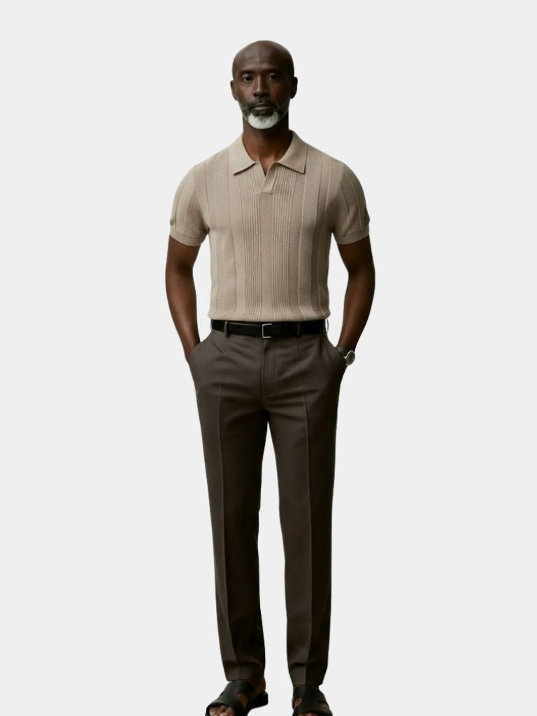 Beige Ancien Polo - Cross & Crown