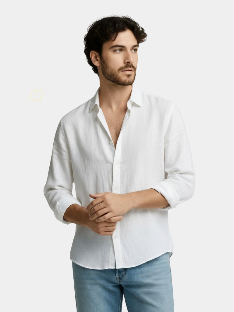 Linen Reverie Summer Shirt - Cross & Crown