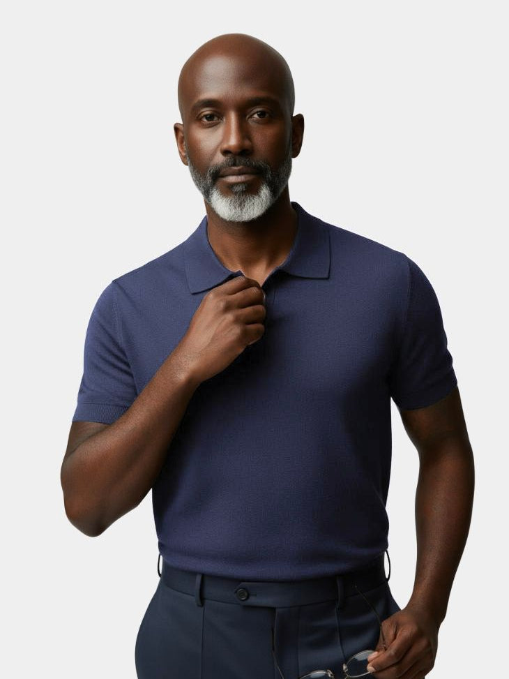 Navy Class Polo – Cross & Crown