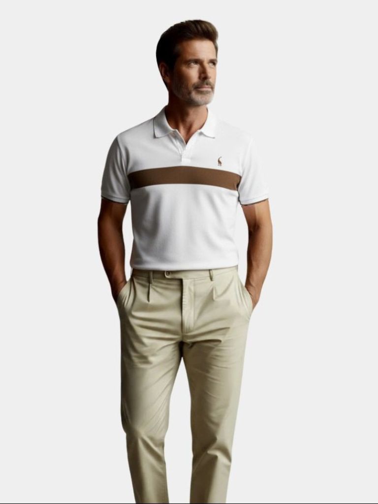 Savanna Stripe Polo – Cross & Crown