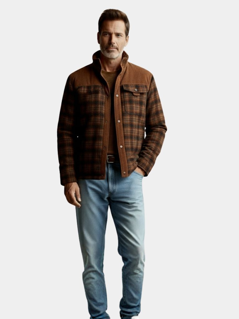 Redwood Rustic Flannel Jacket - Cross & Crown