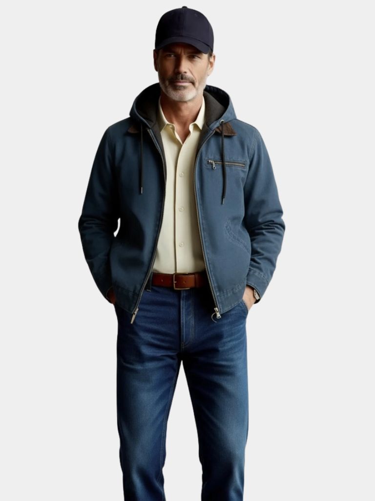 Essential Hooded Work Jacket - Cross & Crown