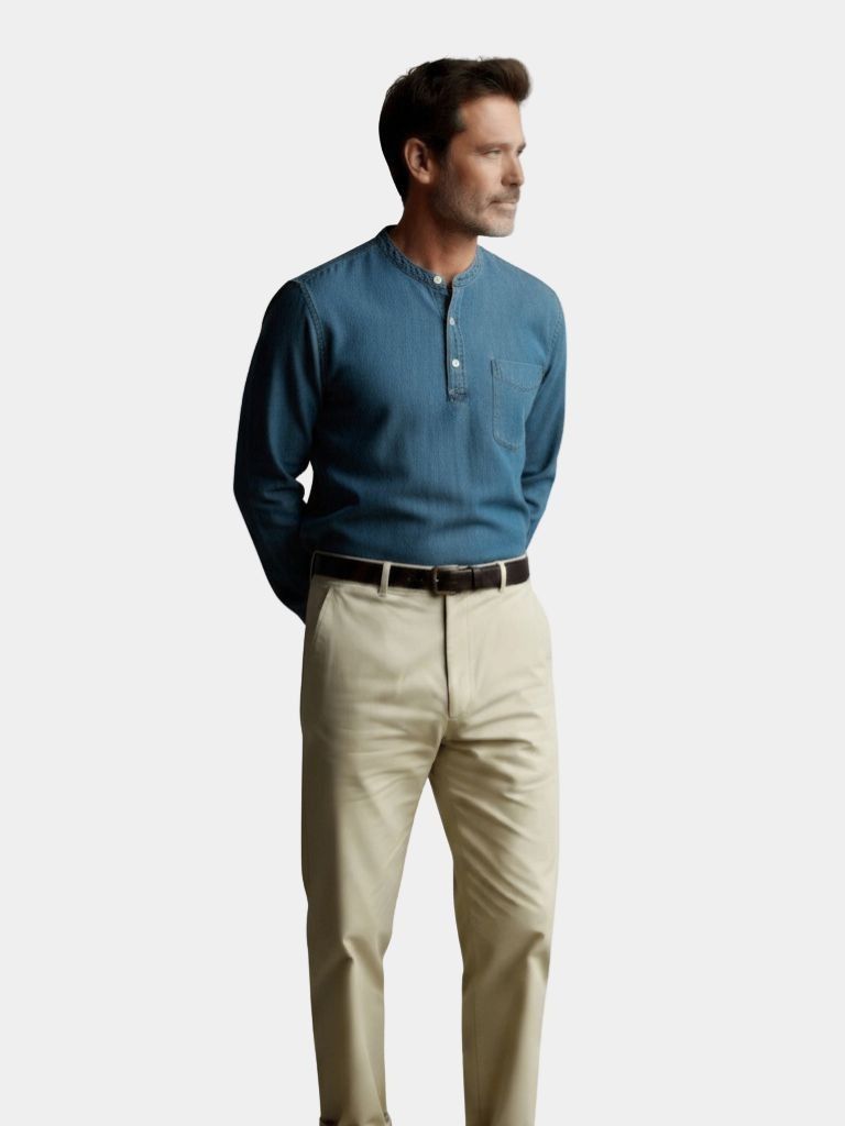 Nash Henley Long Sleeve Shirt – Cross & Crown