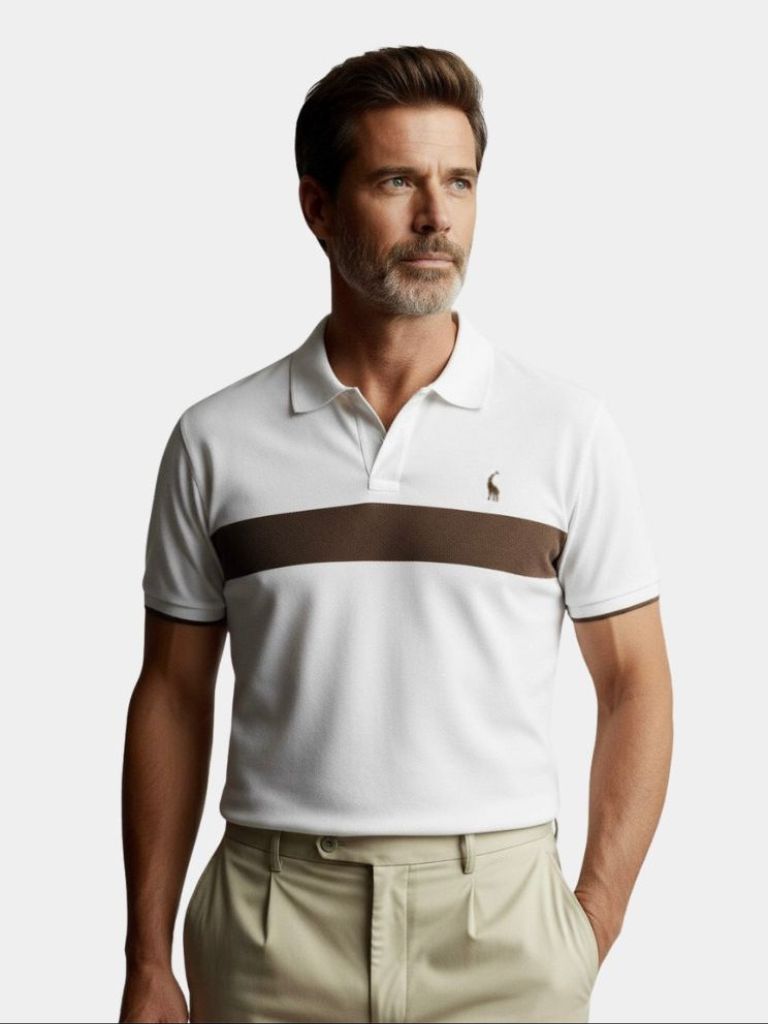 Savanna Stripe Polo – Cross & Crown