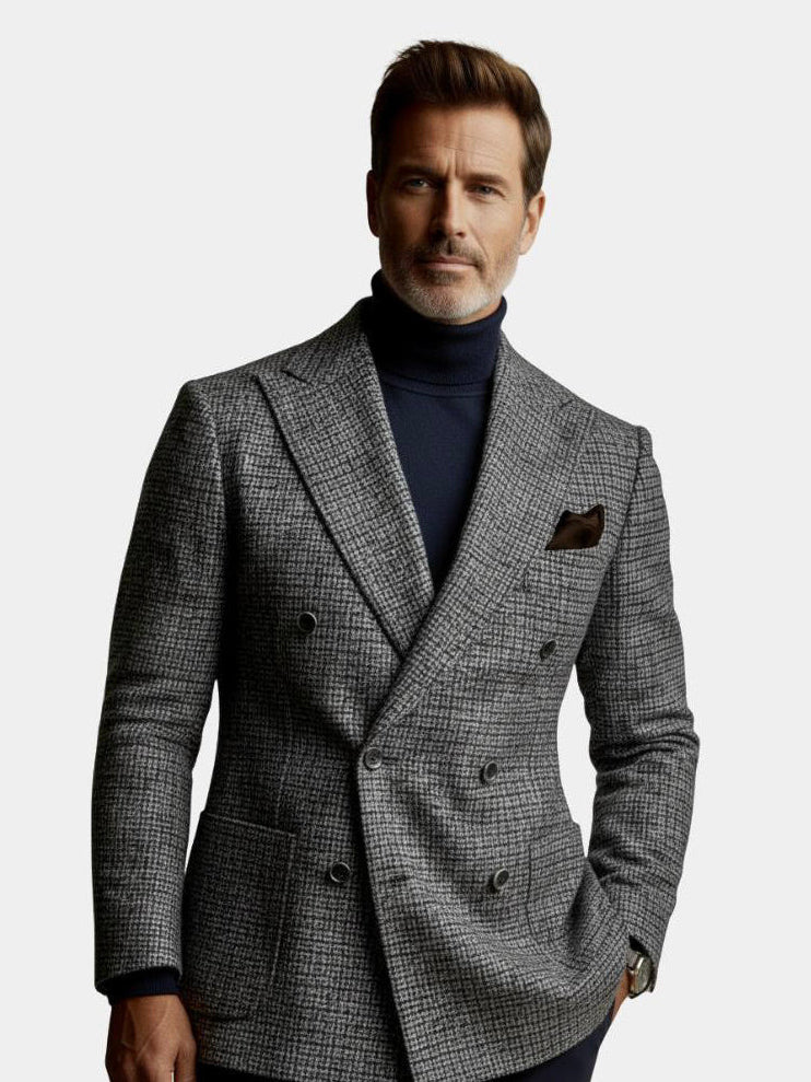 Regent Double Breasted Blazer - Cross & Crown