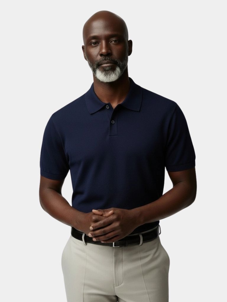 Navy Windsor Polo – Cross & Crown