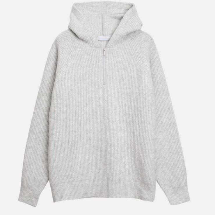 Semi Zip Warm Hoodie
