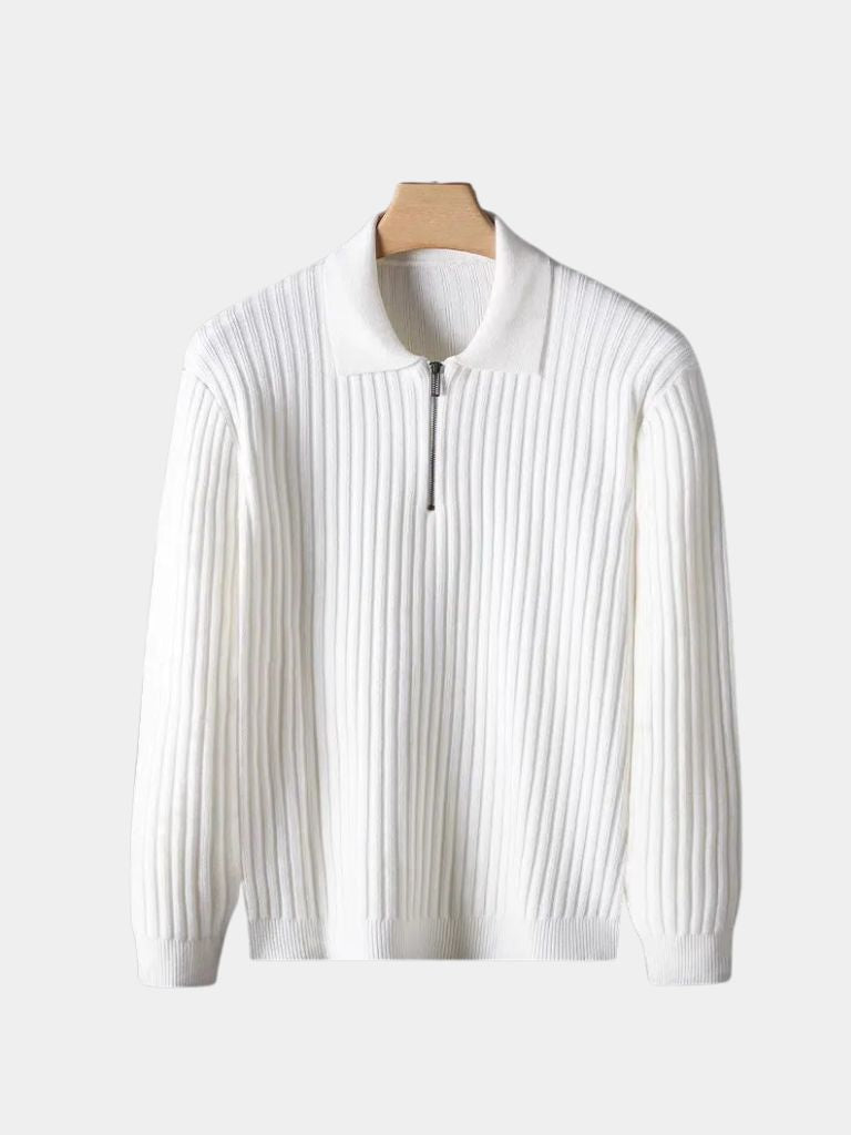 Alpine Riviera Knit Polo Pullover - Cross & Crown