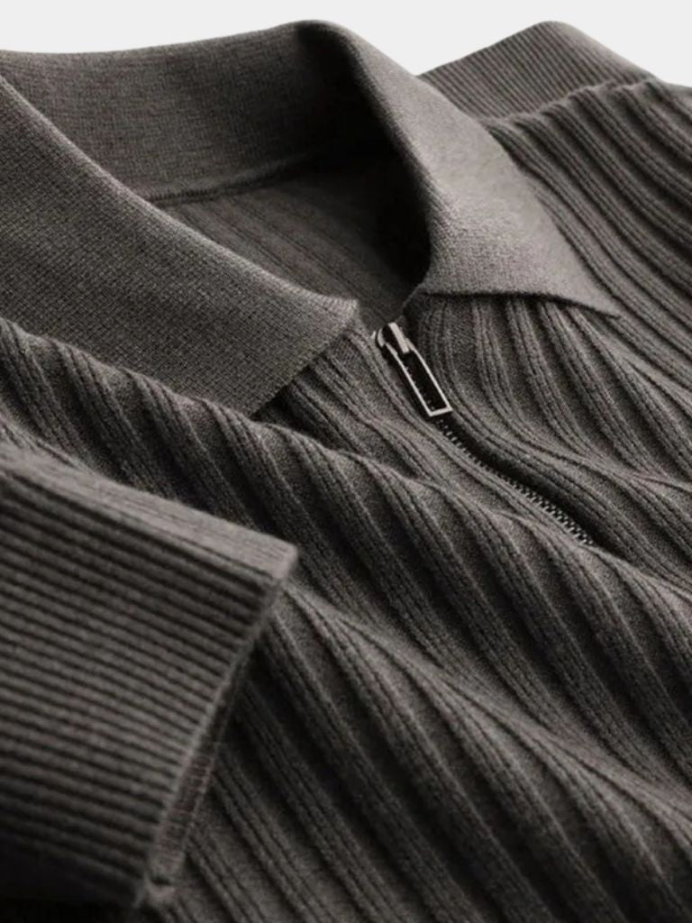 Alpine Riviera Knit Polo Pullover - Cross & Crown