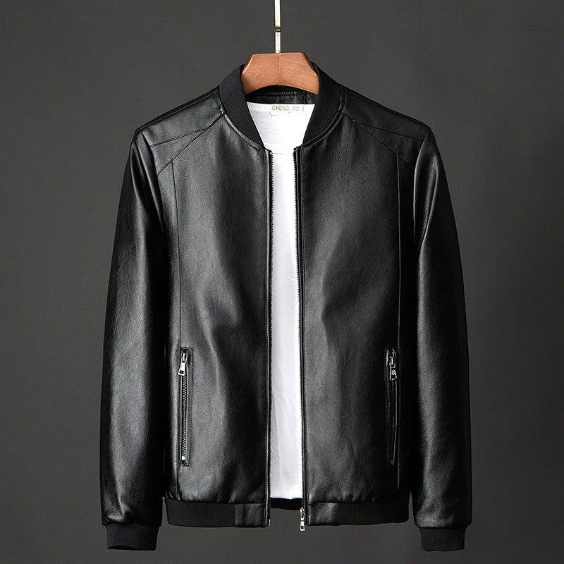 Leather Baseball Jacket