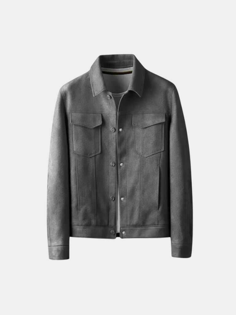 Laurent Leather Aviator Jacket - Cross & Crown