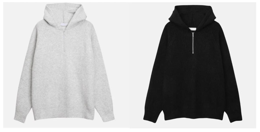 Semi Zip Warm Hoodie
