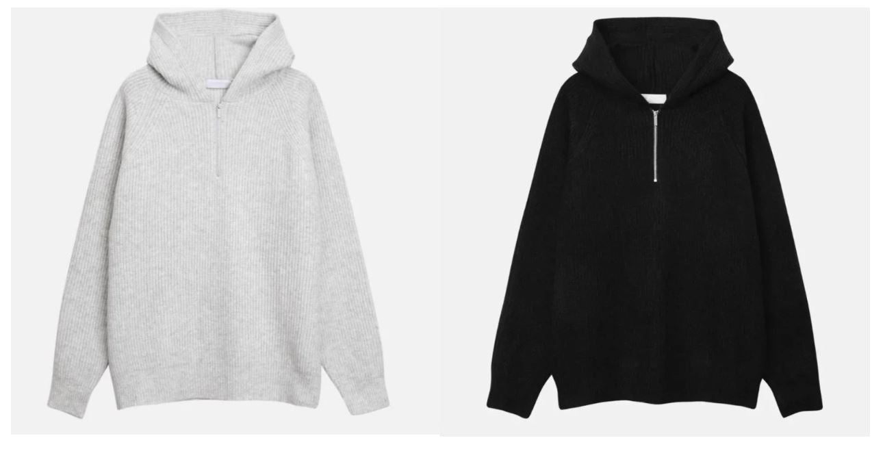 Semi Zip Warm Hoodie
