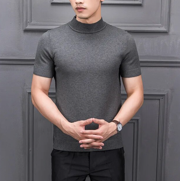 Semi High Collar Sweater