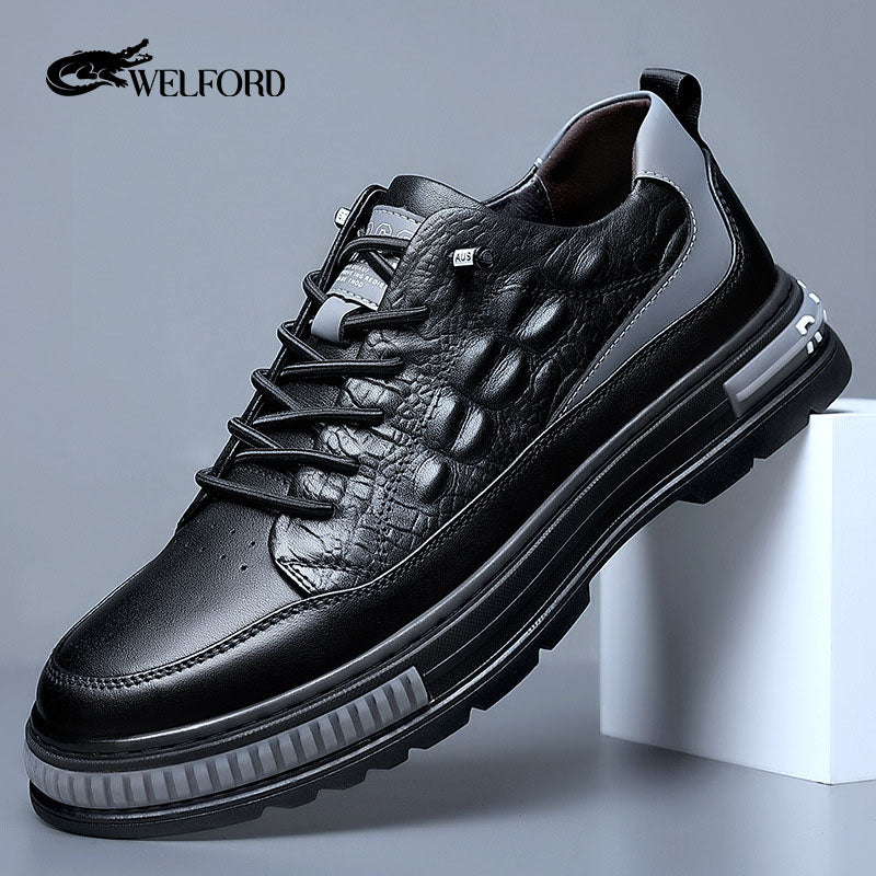 Italian Leather Casual Alligator Shoes