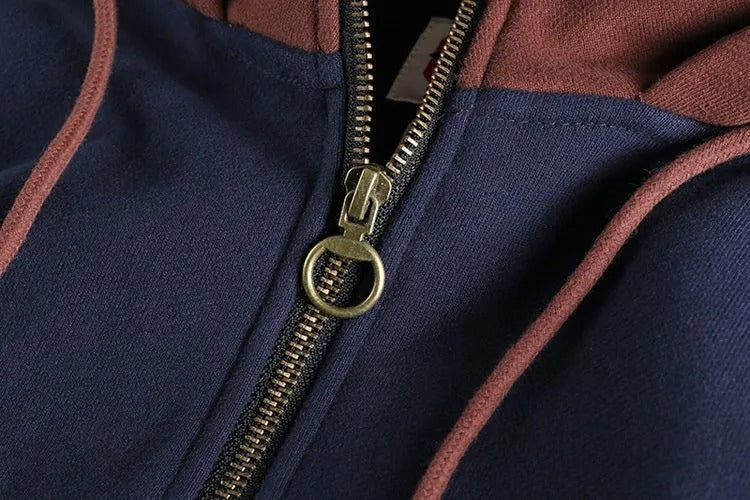 Fleeced Full Zip Up Hoodies