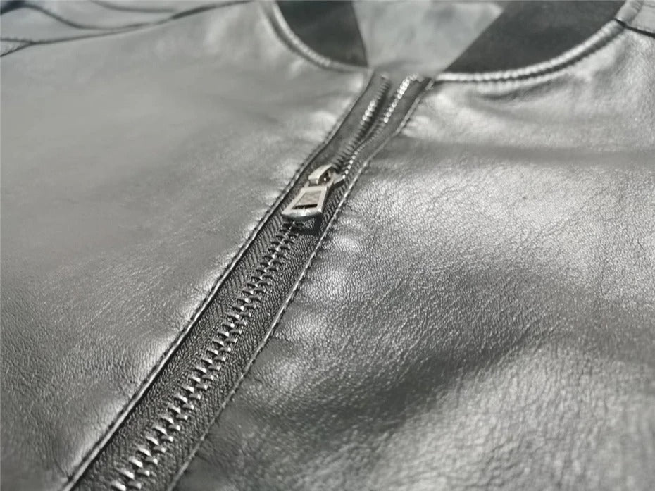 Leather Baseball Jacket