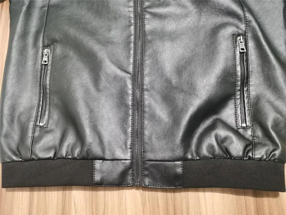 Leather Baseball Jacket