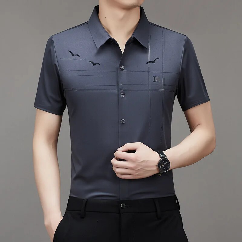 Ice Silk Business Shirt