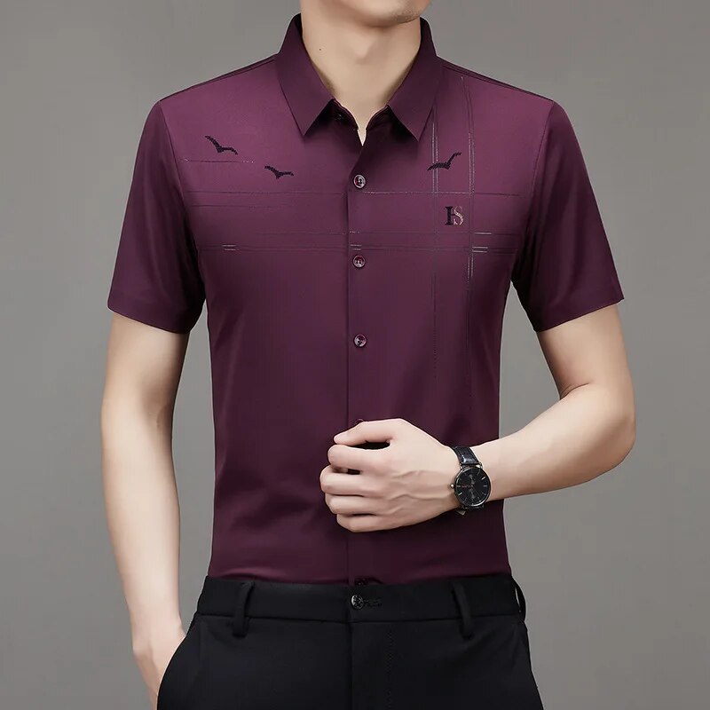 Ice Silk Business Shirt
