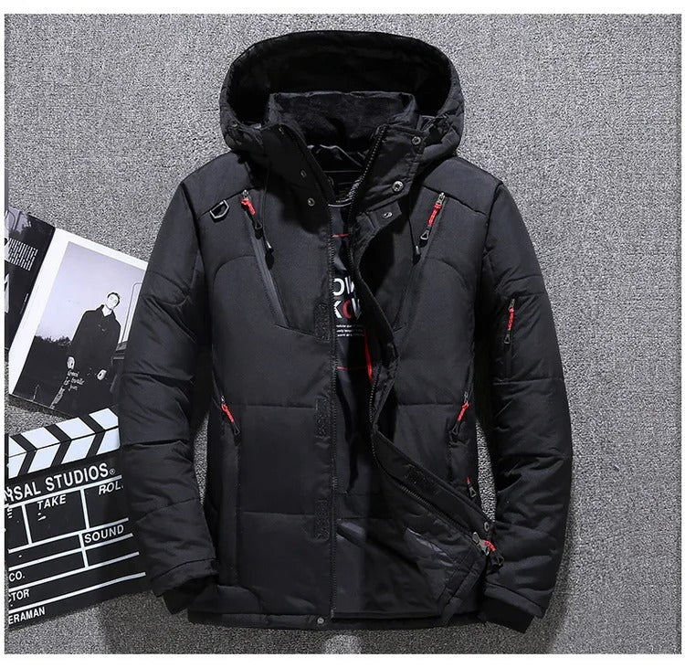 Winter Mens White Duck Down Jacket