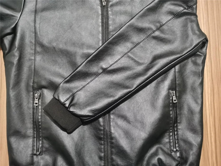 Leather Baseball Jacket