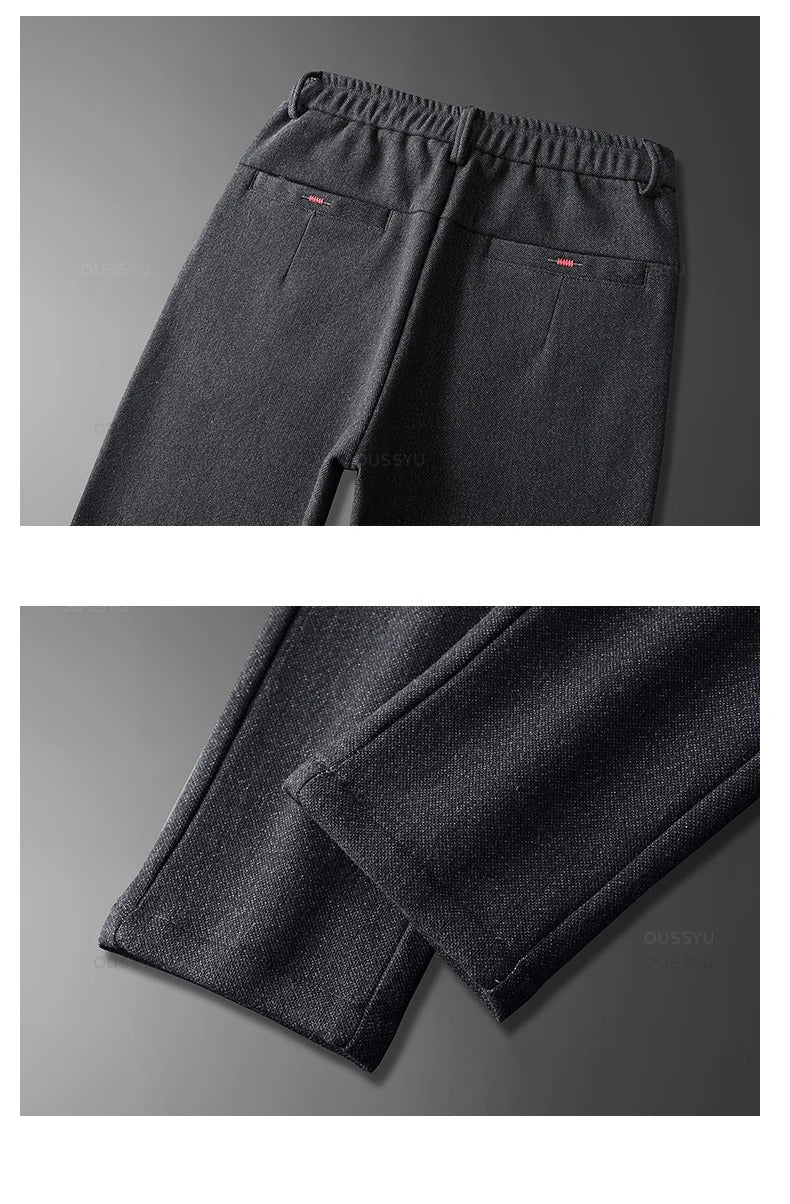 Brushed Fabric Casual Pants