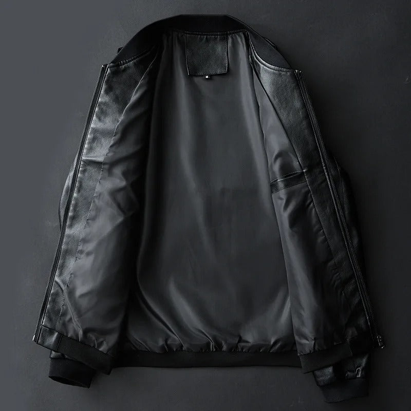 Leather Baseball Jacket