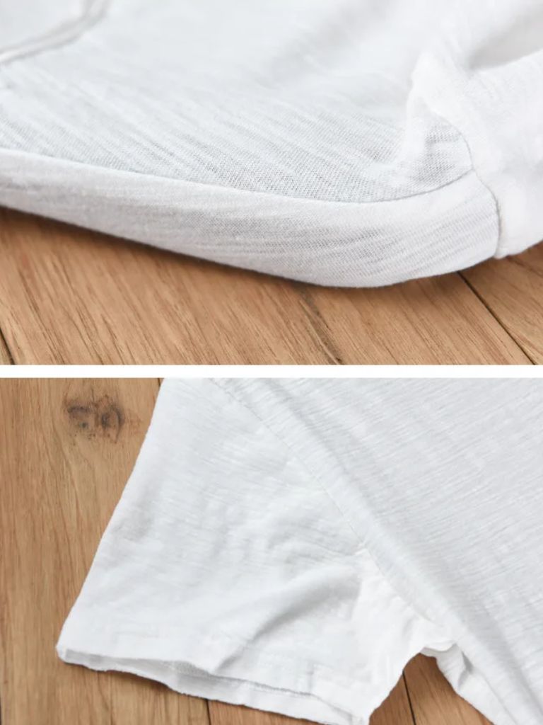 Albo Classic Linen V Neck T-Shirt – Cross & Crown