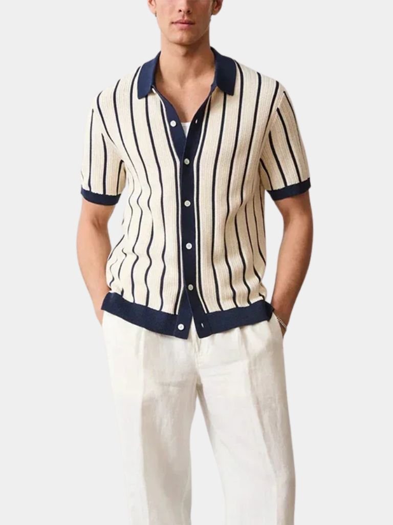 Atlantic Frame Knit Polo – Cross & Crown