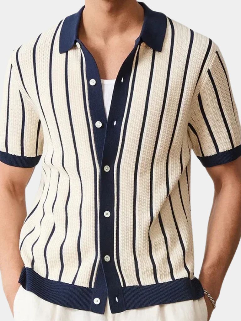 Atlantic Frame Knit Polo – Cross & Crown