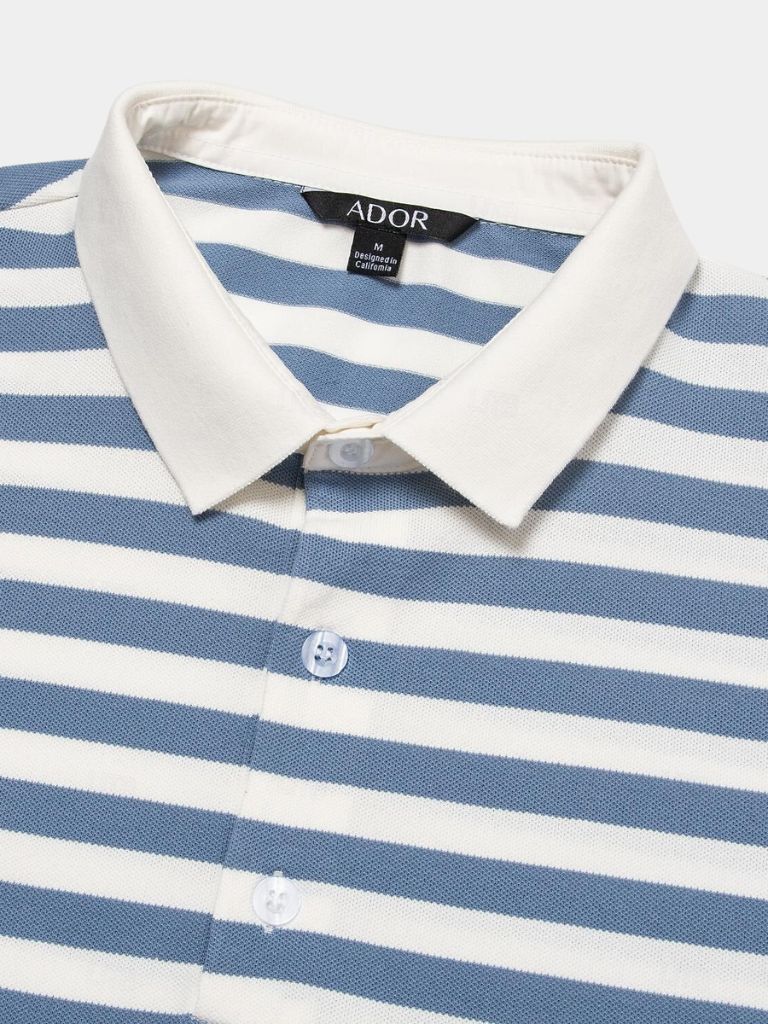Azure Nautique Polo – Cross & Crown