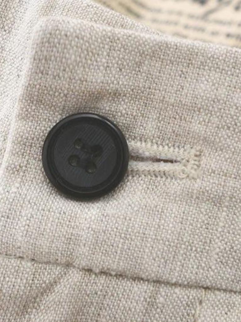 Bleu Horizon Linen Shorts - Cross & Crown