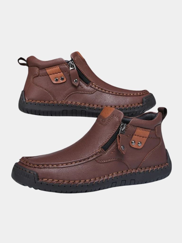 Brave Leather Boots - Cross & Crown