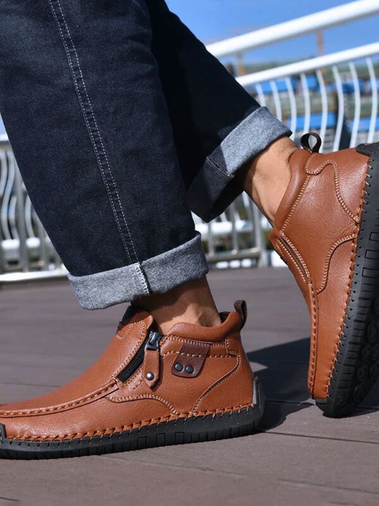 Brave Leather Boots - Cross & Crown