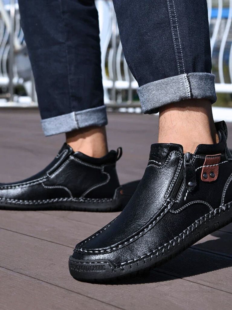 Brave Leather Boots - Cross & Crown