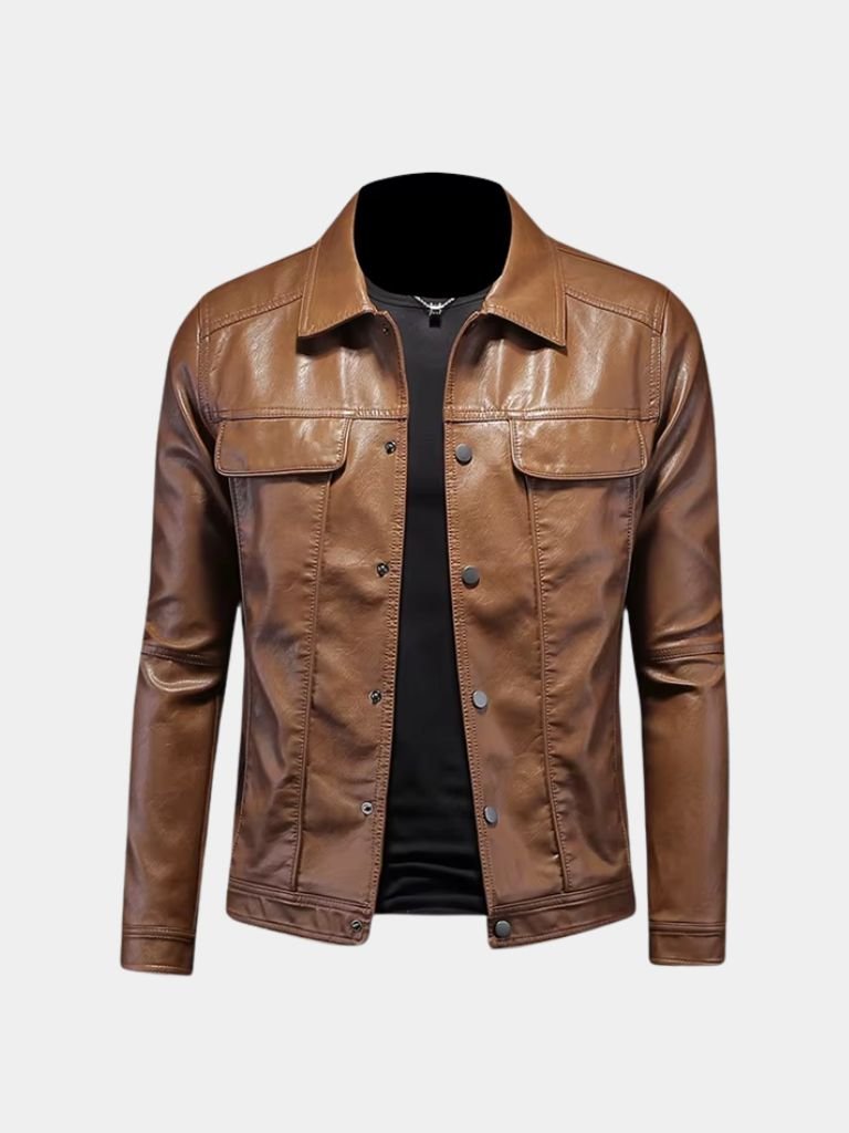 Bronze Rebel Leather Jacket – Cross & Crown - Cross & Crown