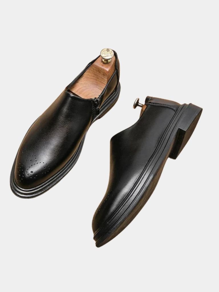 Brun Prestige Leather Loafers - Cross & Crown