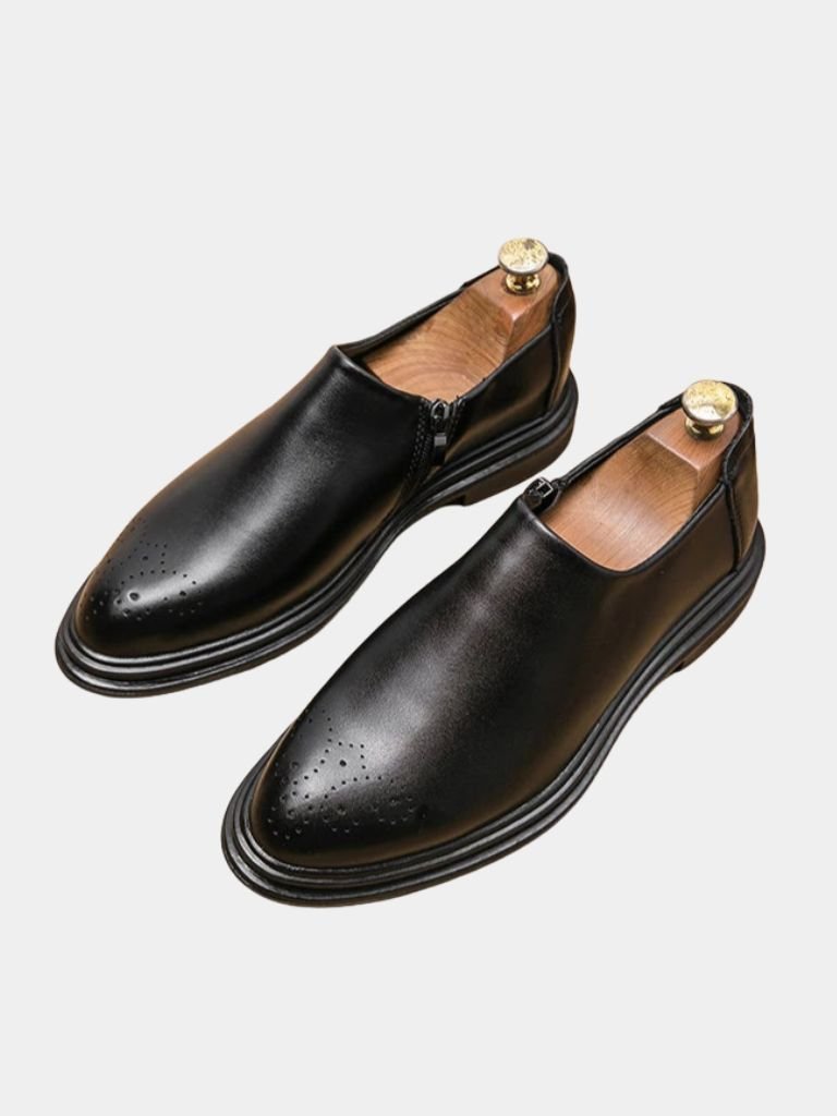 Brun Prestige Leather Loafers - Cross & Crown - Cross & Crown