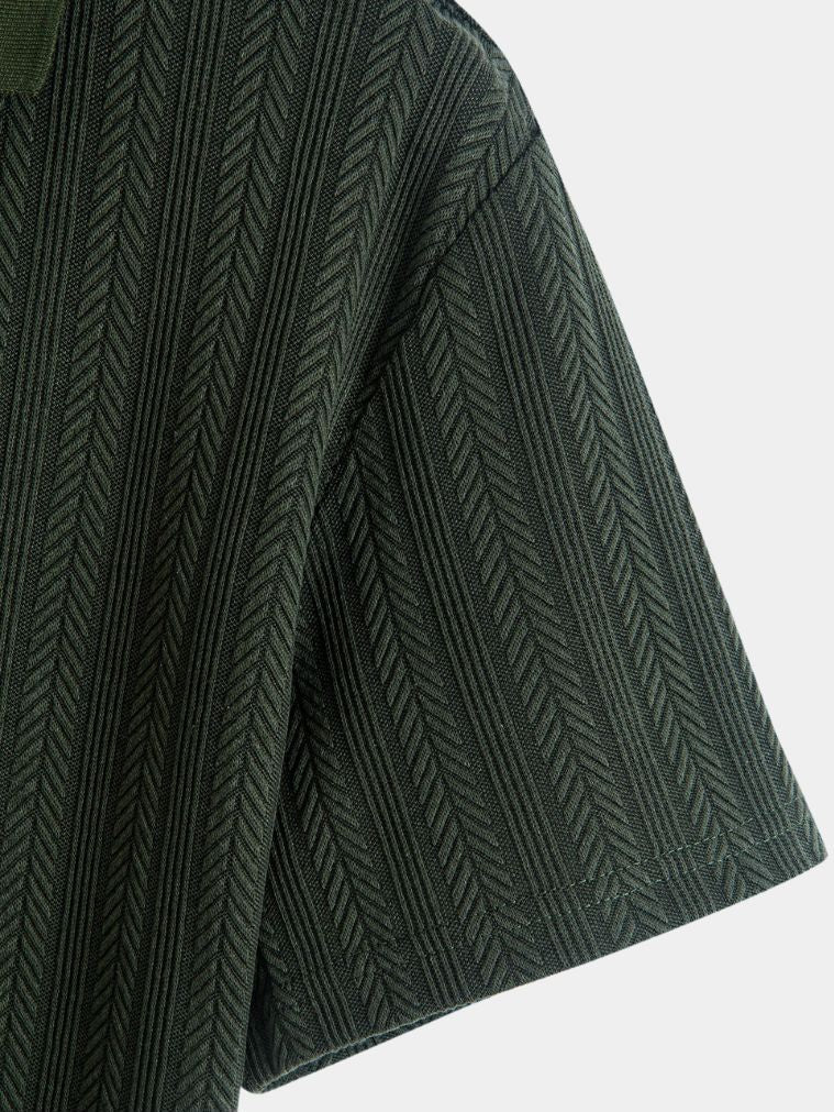 Cavalière Textured Polo – Cross & Crown