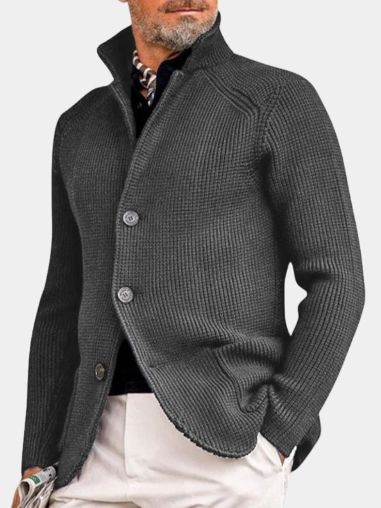 Classic Heritage Botton Knit Jacket - Cross & Crown