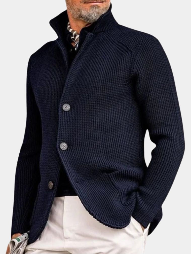 Classic Heritage Botton Knit Jacket - Cross & Crown