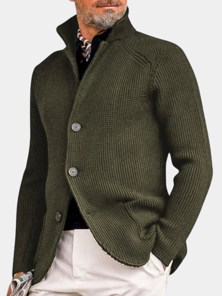 Classic Heritage Botton Knit Jacket - Cross & Crown