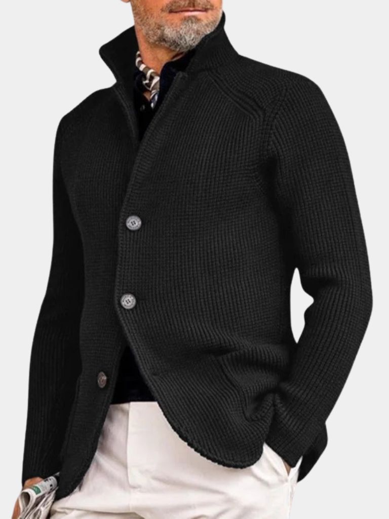 Classic Heritage Botton Knit Jacket - Cross & Crown