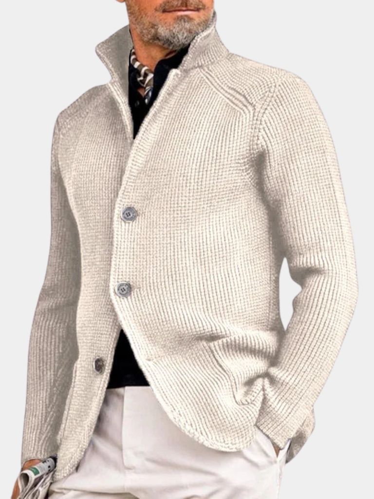 Classic Heritage Botton Knit Jacket - Cross & Crown