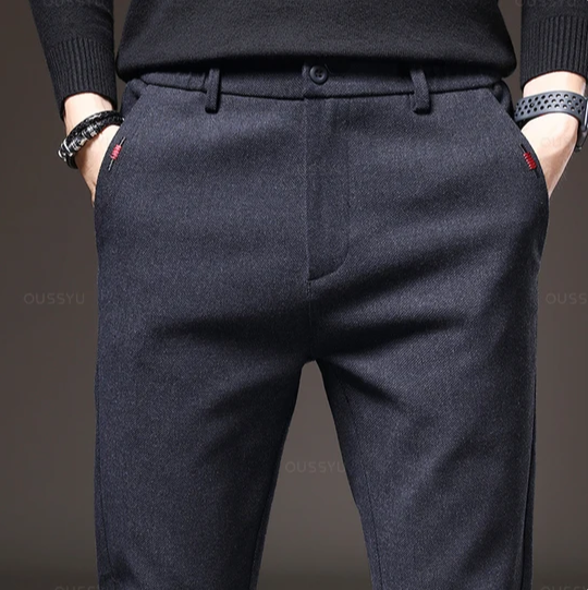 Brushed Fabric Casual Pants