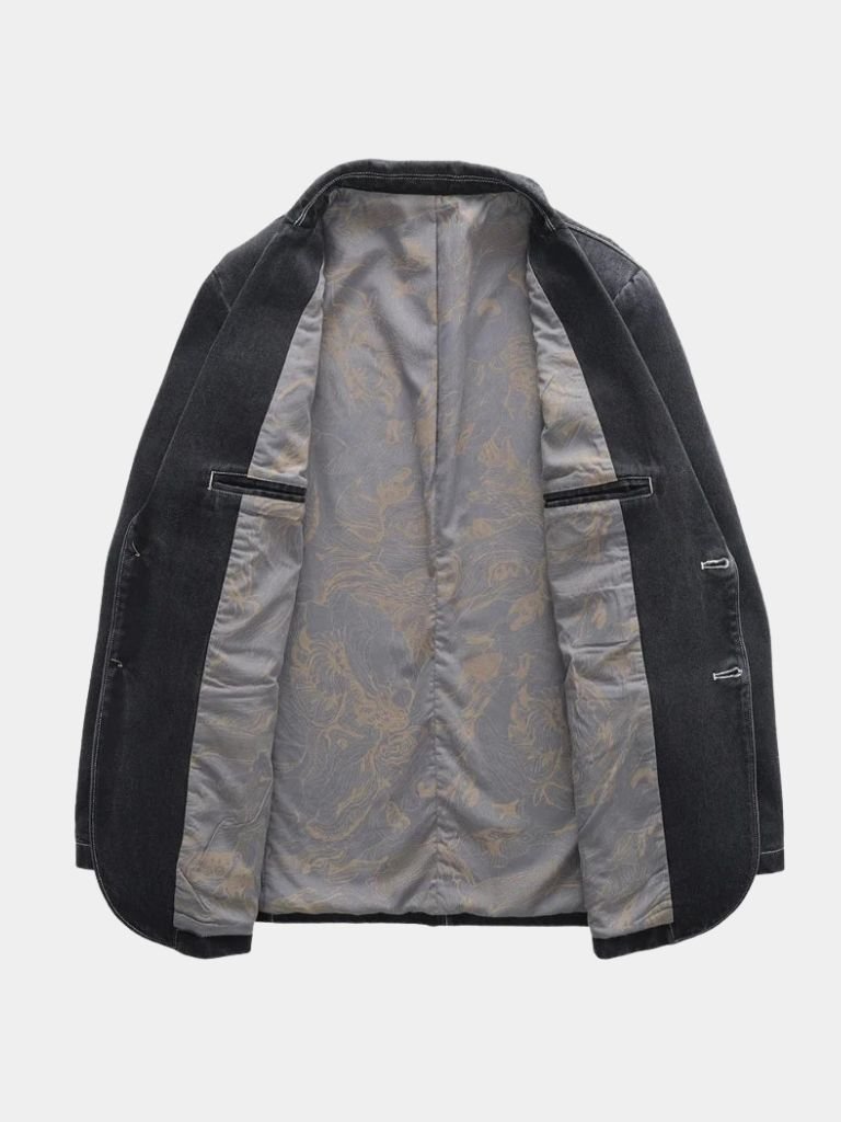 Denim Covenant Blazer Jacket– Cross & Crown