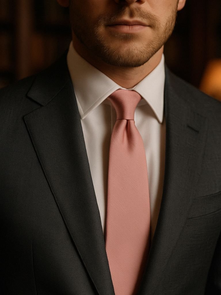 Dusty Blush Tie – Cross & Crown